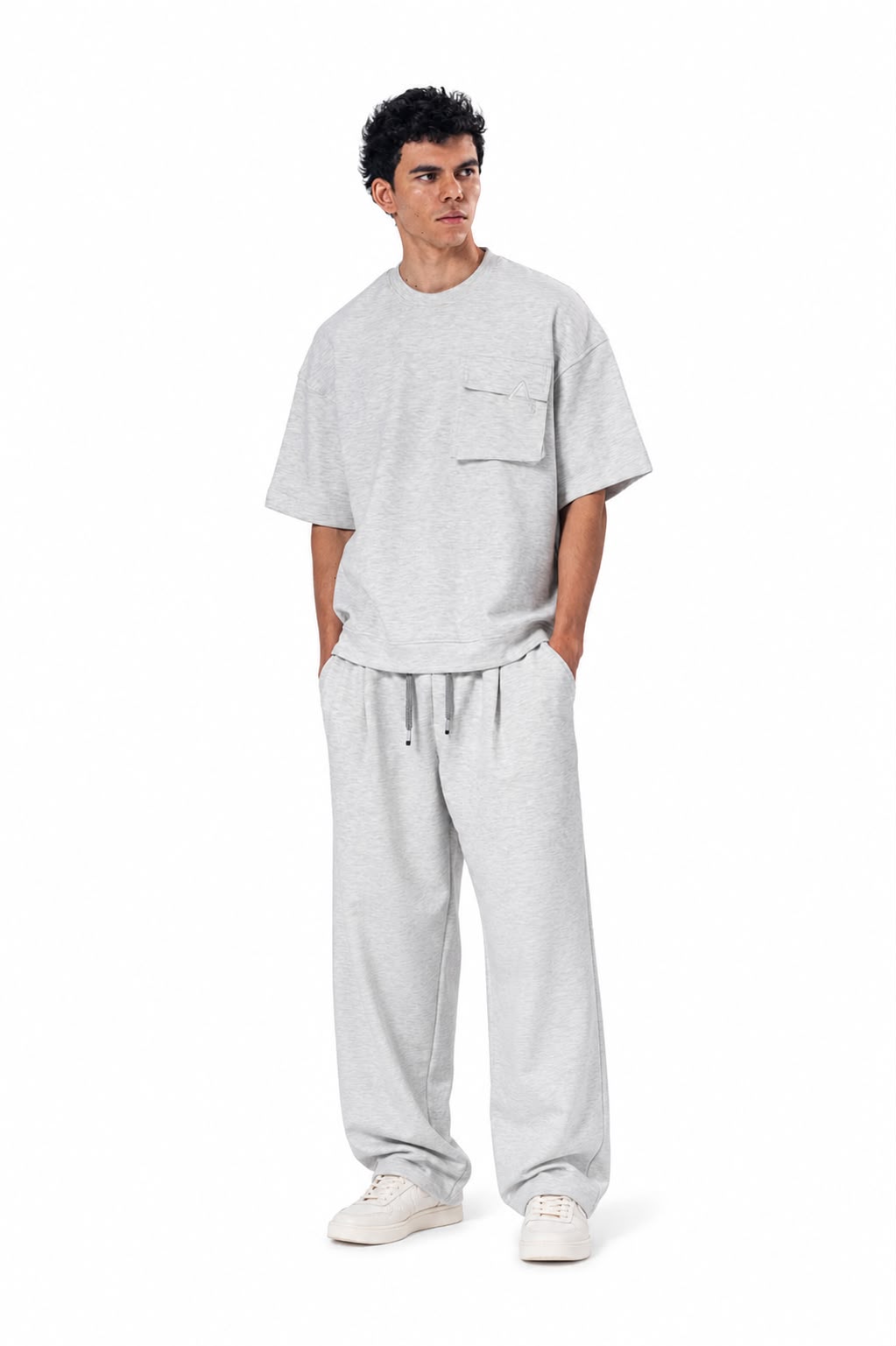 Crew Neck Oversized Fit Pocket Suit