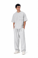 Crew Neck Oversized Fit Pocket Suit