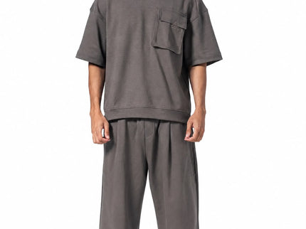 Crew Neck Oversized Fit Pocket Suit