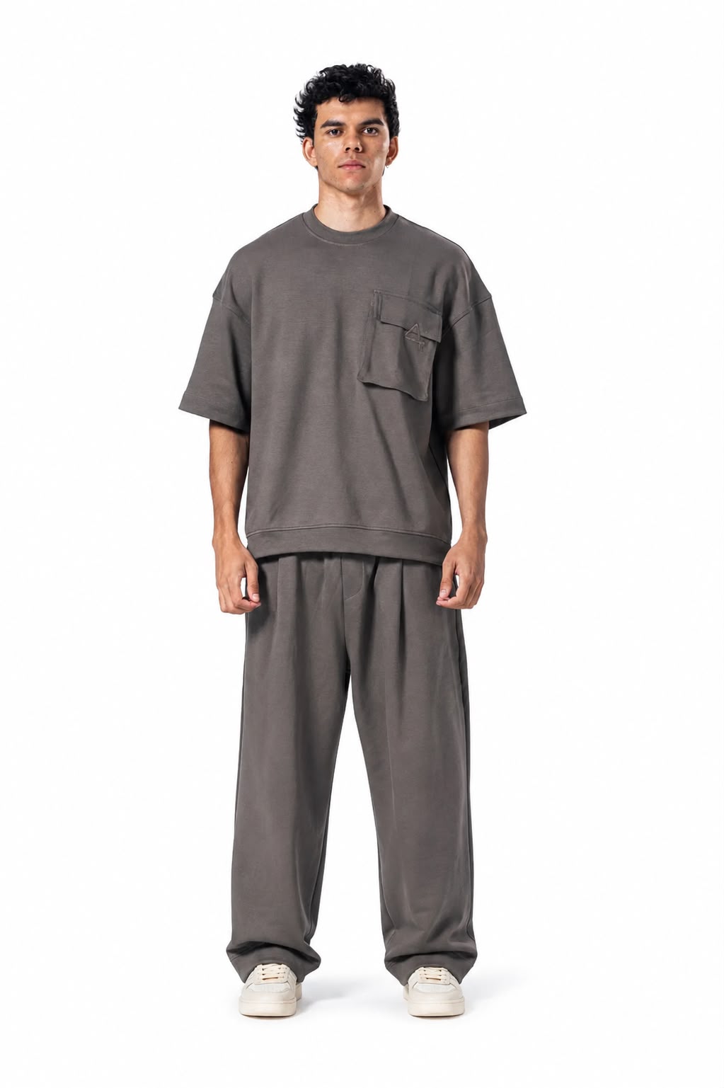 Crew Neck Oversized Fit Pocket Suit