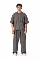 Crew Neck Oversized Fit Pocket Suit