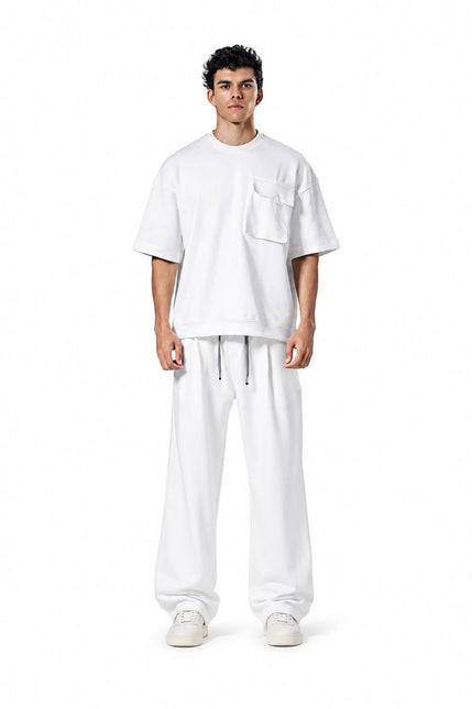 Crew Neck Oversized Fit Pocket Suit
