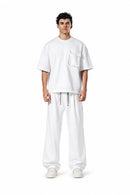 Crew Neck Oversized Fit Pocket Suit