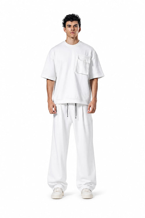 Crew Neck Oversized Fit Pocket Suit