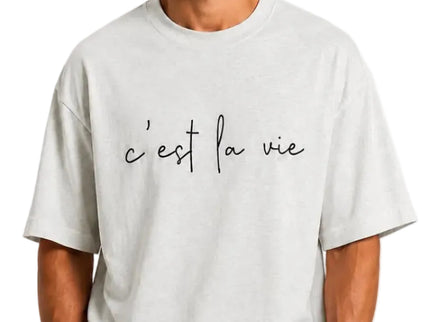 C’est La Vie Minimal Oversized Tee