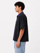Wash Open Contrast Collar Box Fit Shirt