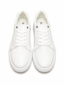 Bubbly Leather Sneakers – Black