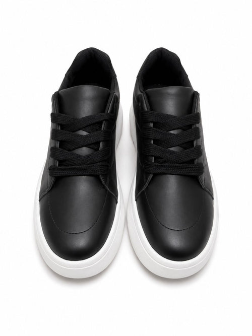 Chunky Platform Sneakers – Black & White