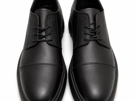 Line Chunky Sole Leather Derby Shoes