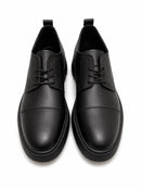Line Chunky Sole Leather Derby Shoes