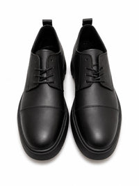 Line Chunky Sole Leather Derby Shoes