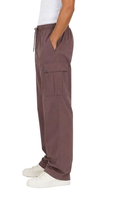 Utility Wide Leg Cargo Trousers – Olive Green