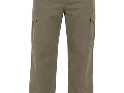 Utility Wide Leg Cargo Trousers – Olive Green