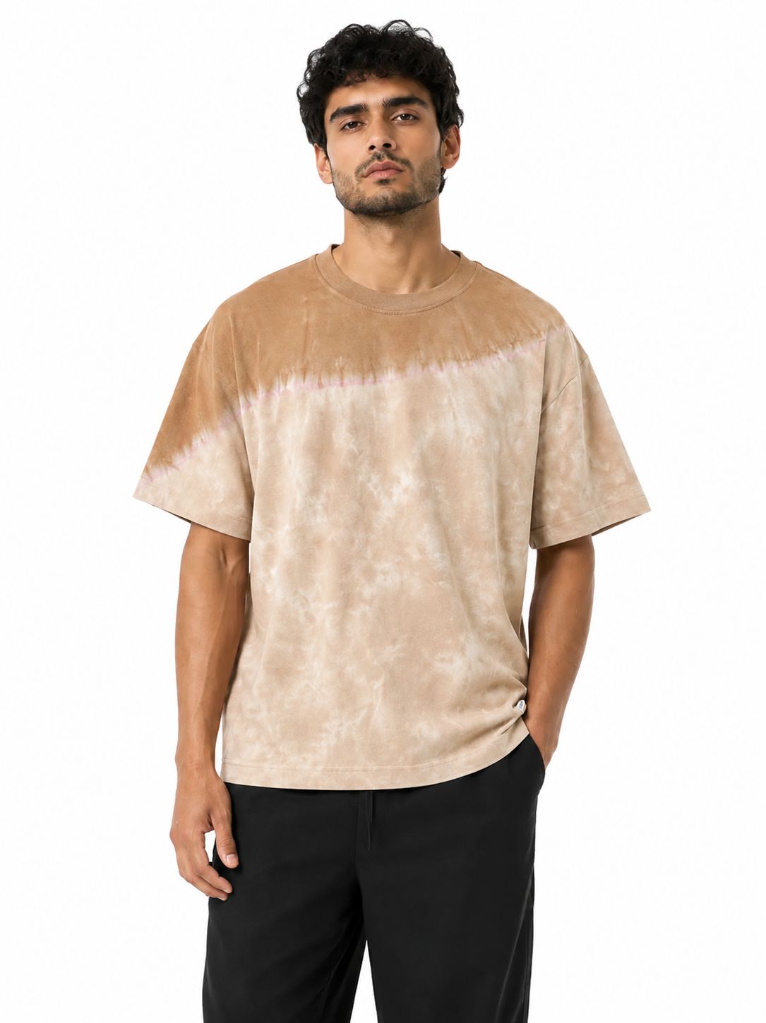 Desert Wash Oversized Tee – Sand Beige