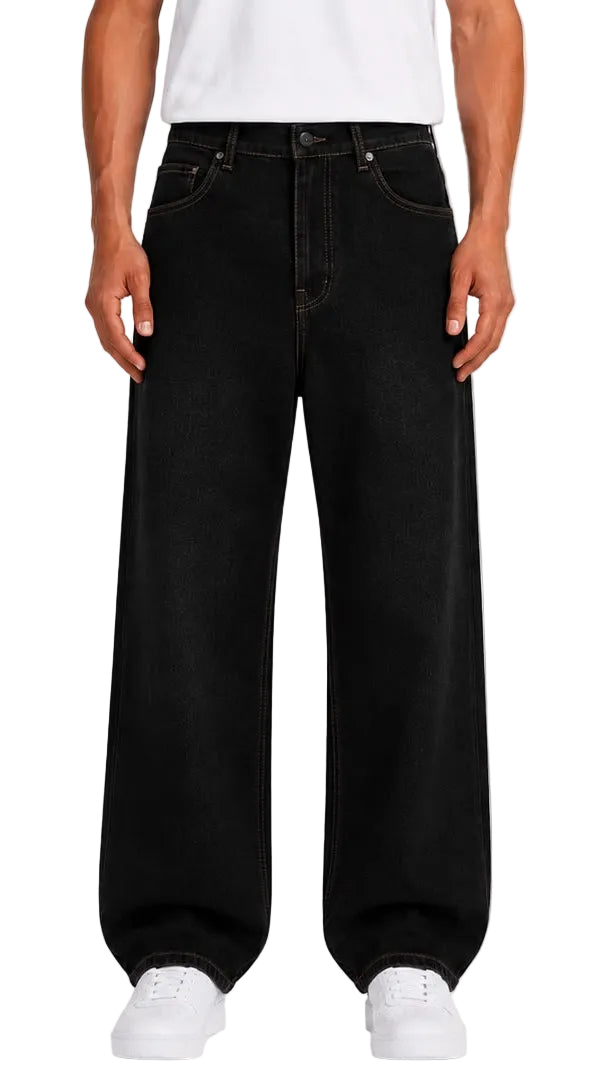 Relaxed Wide Leg Jeans