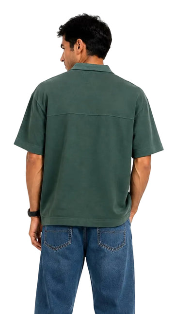 Zip Collar T-Shirt – Box Fit