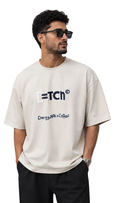 Crew Neck Oversized Fit Stylish Printed T-Shirt