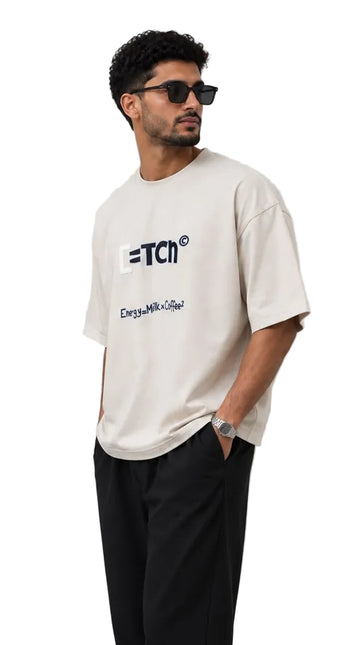 Crew Neck Oversized Fit Stylish Printed T-Shirt