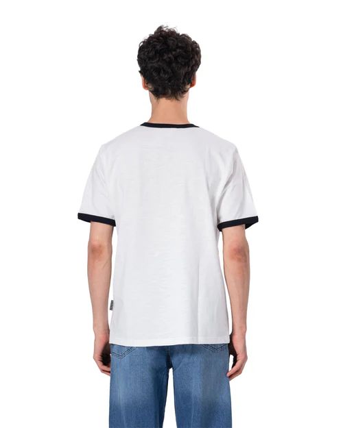Crew Neck Contrast Trim Regular Fit T-Shirt