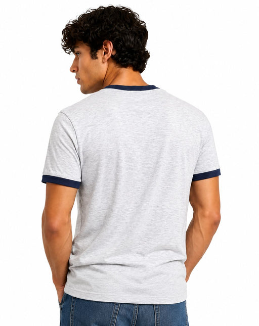 Crew Neck Contrast Trim Regular Fit T-Shirt