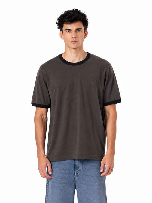 Crew Neck Contrast Trim Regular Fit T-Shirt