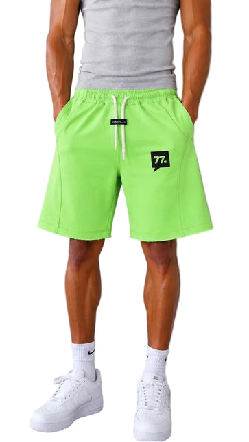 Raw Edge Relaxed Sweat Shorts