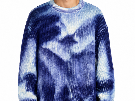 CATCH Blue Marbled Knit Sweater