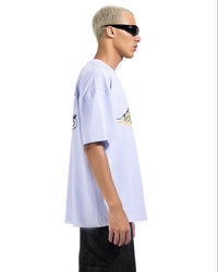 Printed T-shirt printed In White