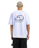 Printed T-shirt printed In White