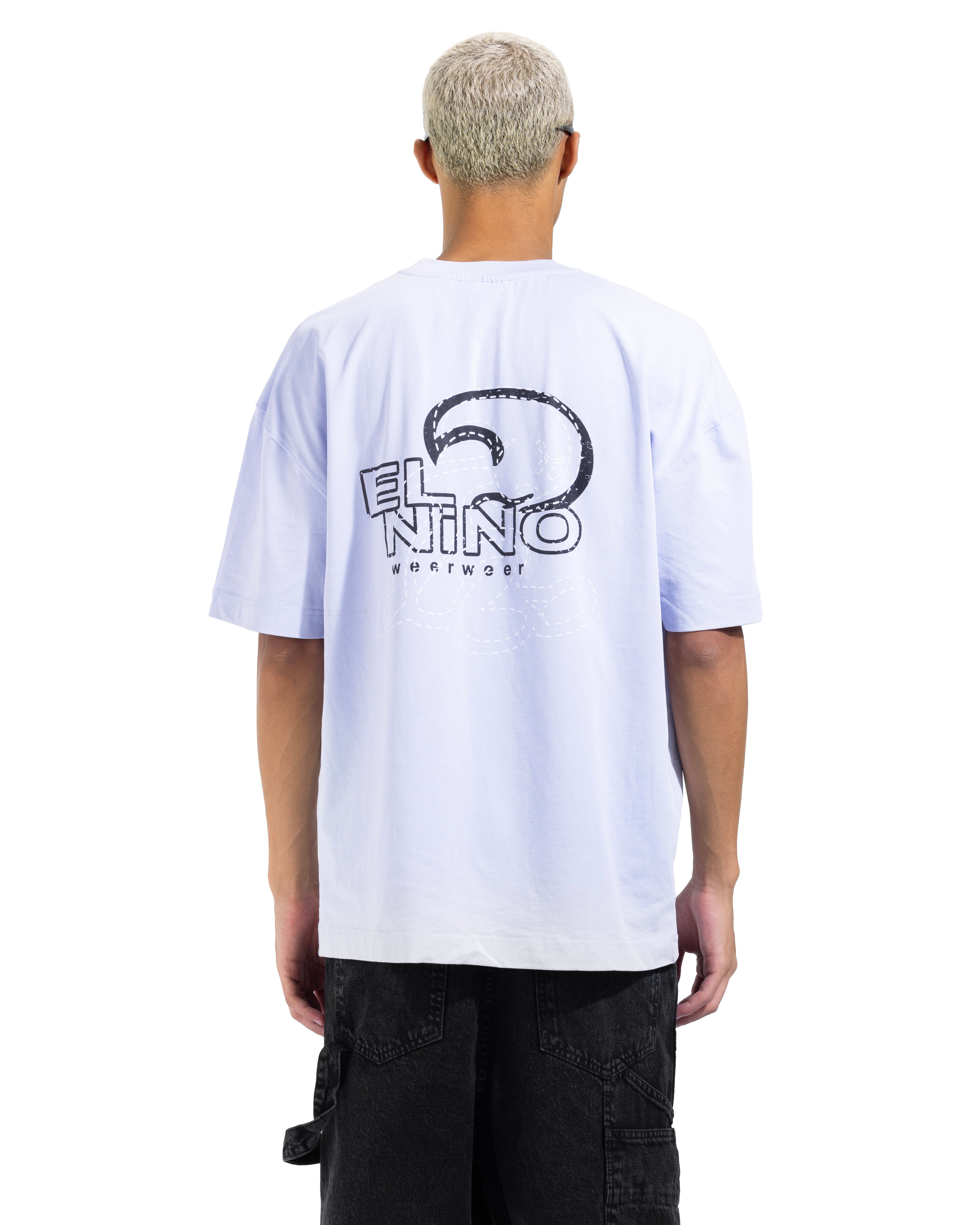 Printed T-shirt printed In White