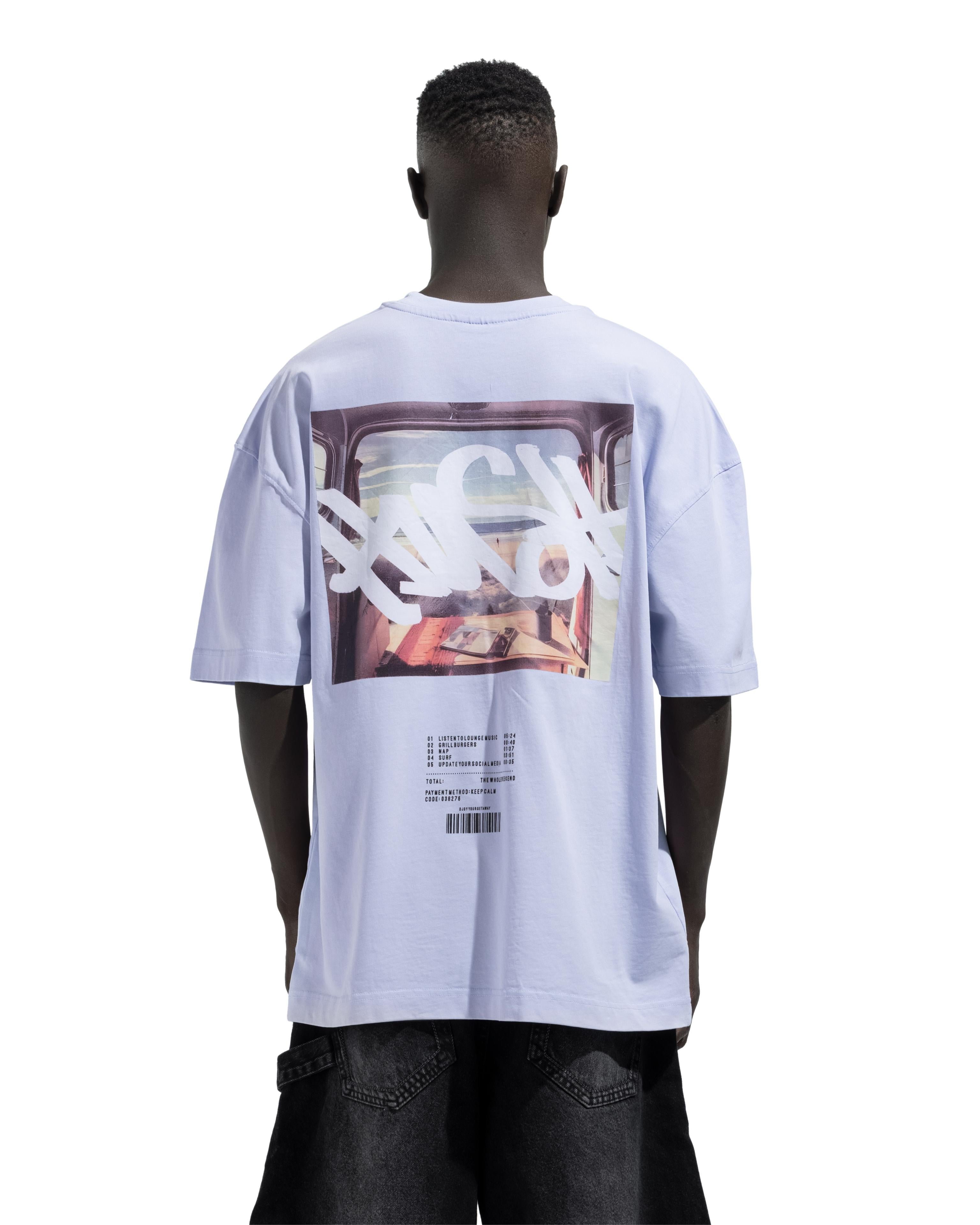 Box Fit Front and Back Printed T-Shirt