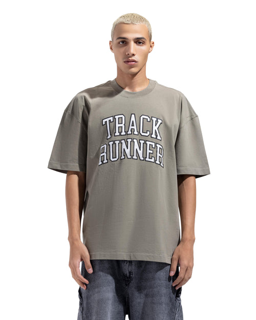 Box Fit Track Star Printed T-Shirt