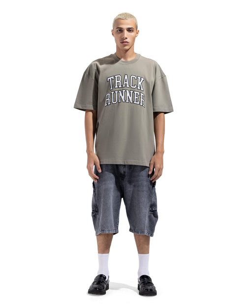 Box Fit Track Star Printed T-Shirt