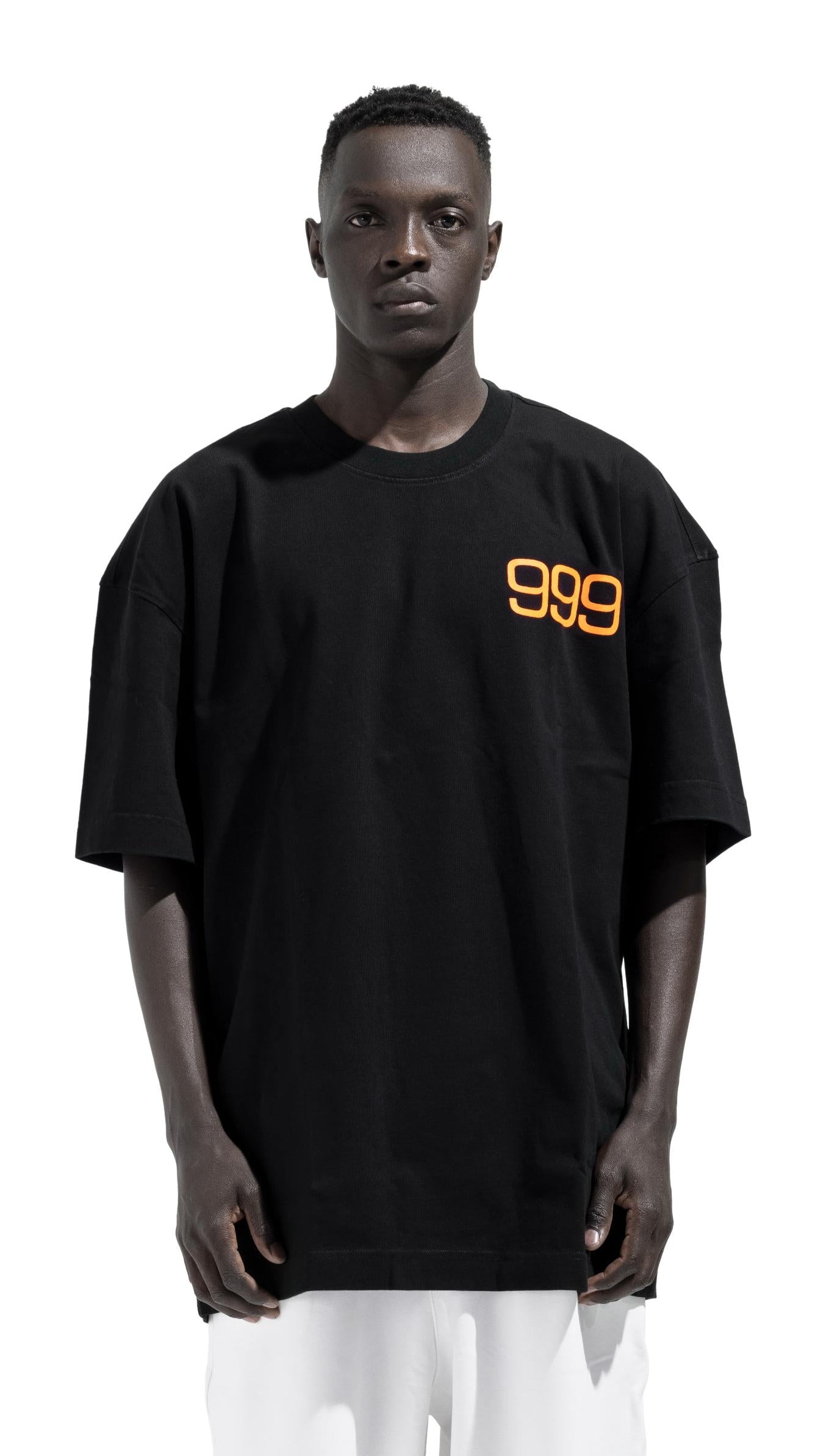 Back 999 printed Box fit T-shirt