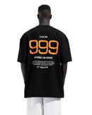 Back 999 printed Box fit T-shirt