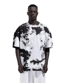 T-tshirt Tie Die In Black