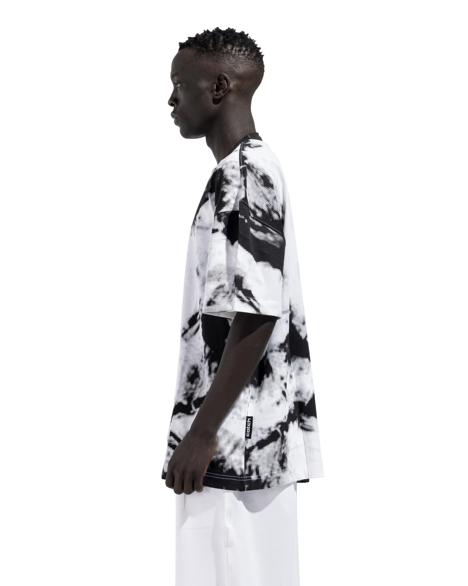 T-tshirt Tie Die In Black