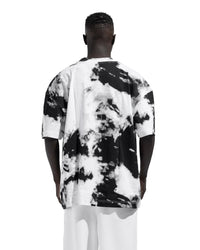 T-tshirt Tie Die In Black