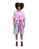 Short Sleeve Shirt In Purple