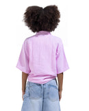 Short Sleeve Shirt In Purple