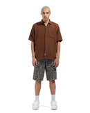 Short Sleeve Shirt In Brown