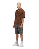 Short Sleeve Shirt In Brown