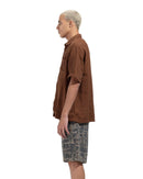Short Sleeve Shirt In Brown