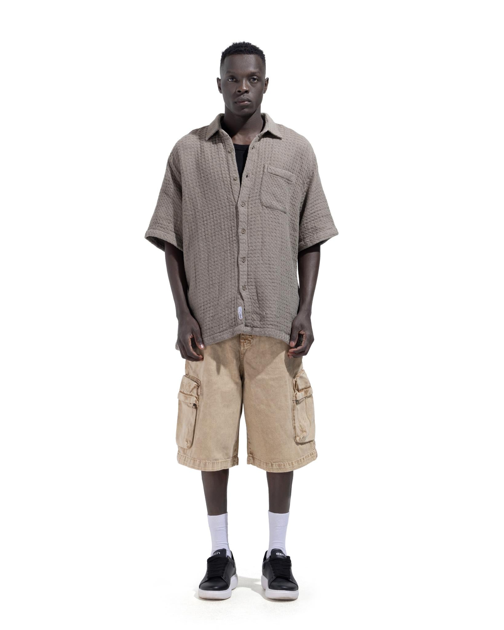 Short Sleeve Shirt In Grey