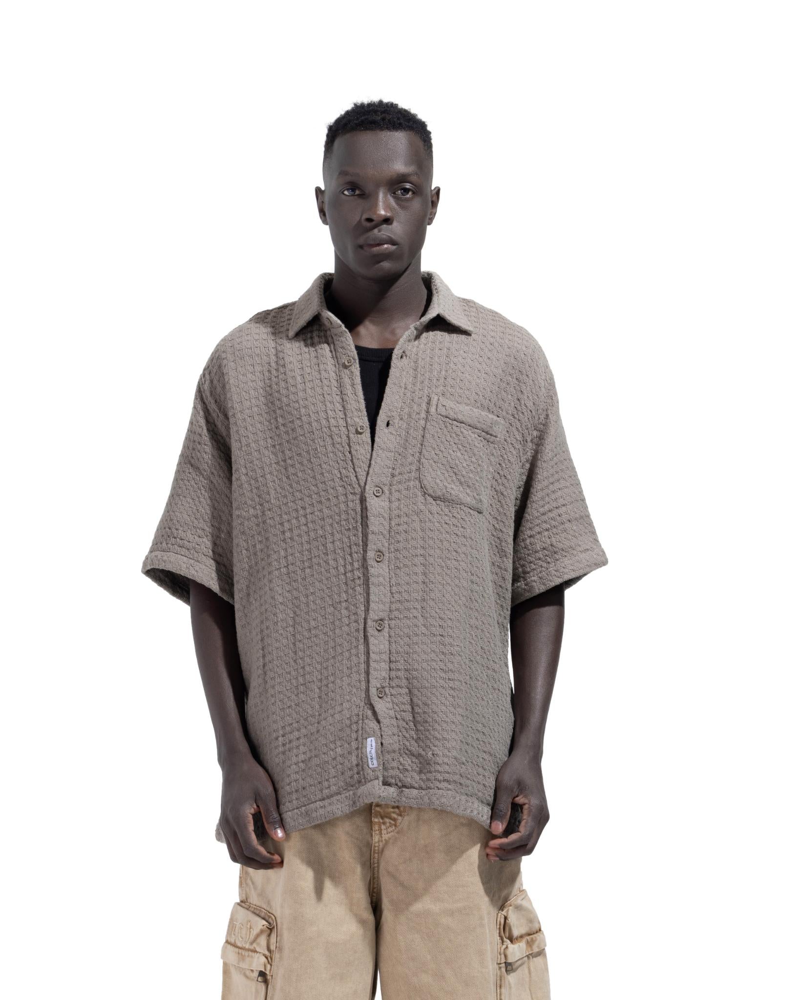 Short Sleeve Shirt In Grey