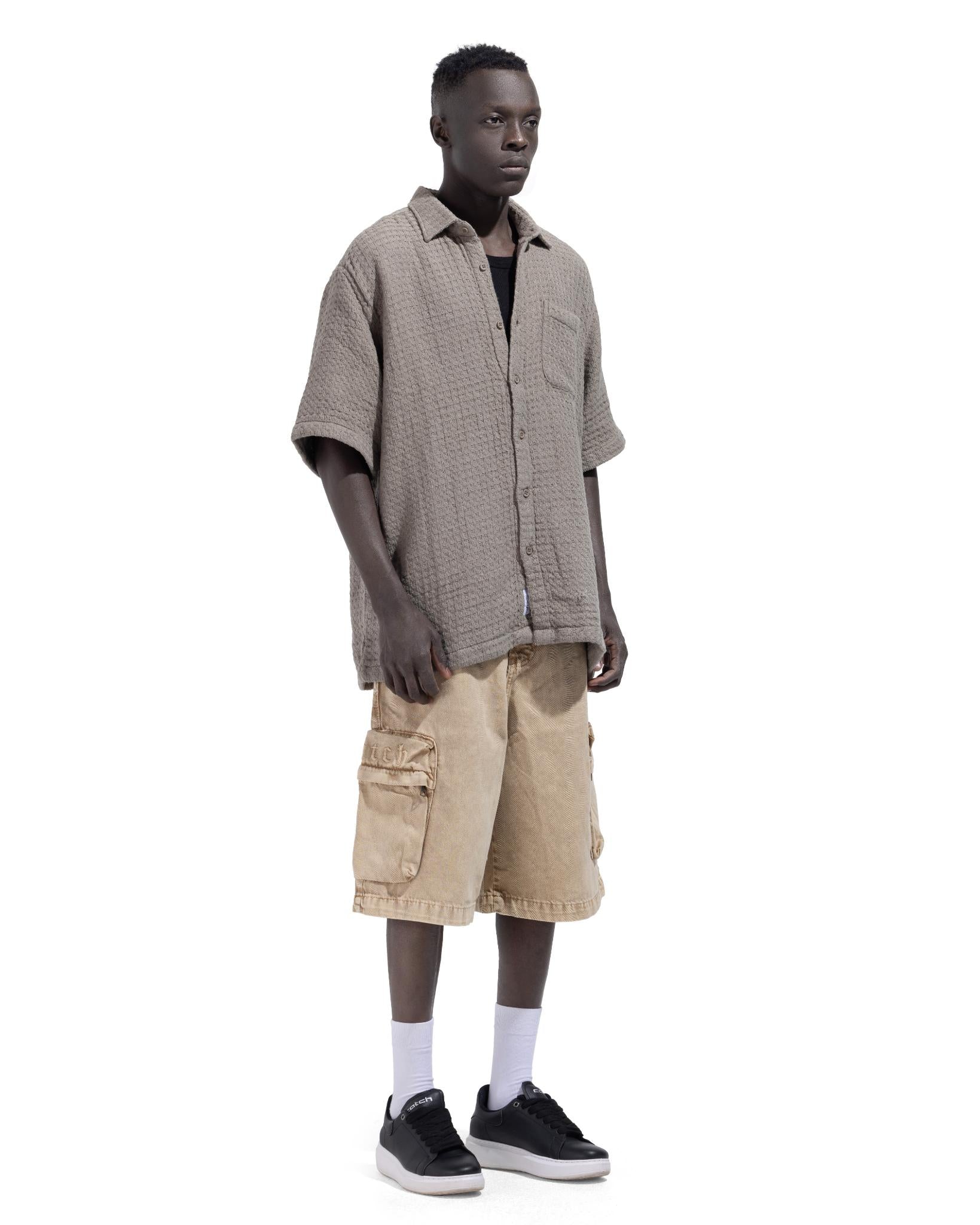 Short Sleeve Shirt In Grey