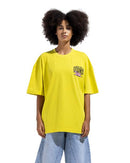 Box Fit Yellow Sound Printed T-Shirt