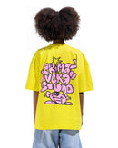 Box Fit Yellow Sound Printed T-Shirt