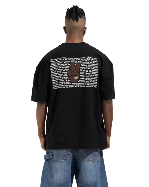 Box Fit Peace Sign T-Shirt