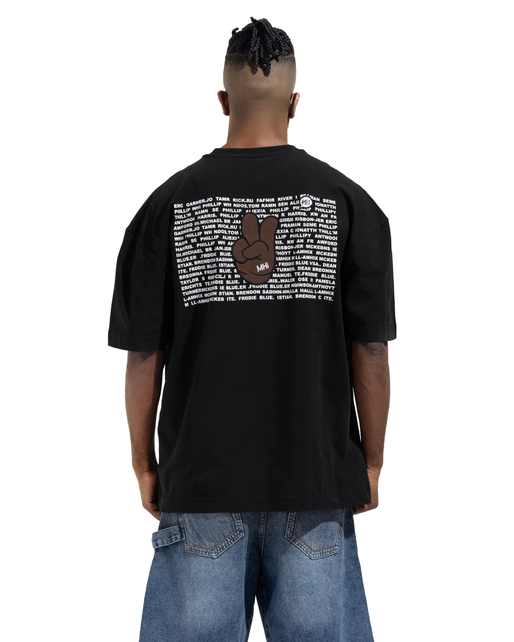 Box Fit Peace Sign T-Shirt